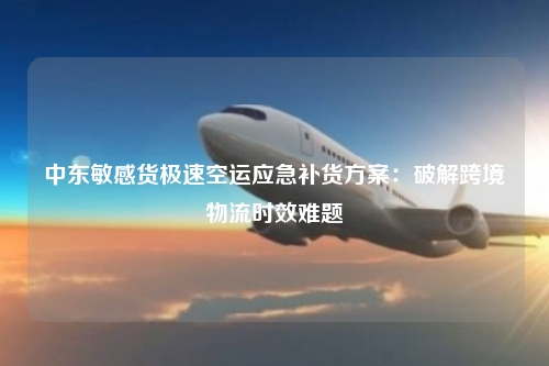 中东敏感货极速空运应急补货方案：破解跨境物流时效难题
