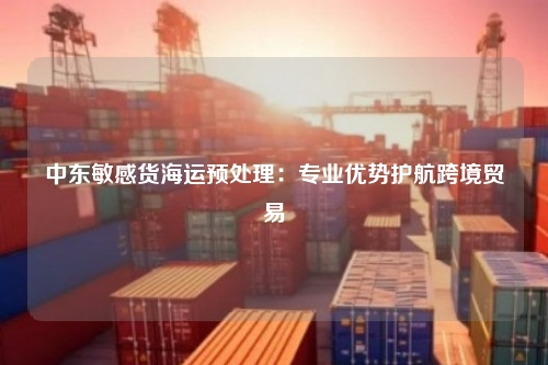 中东敏感货海运预处理：专业优势护航跨境贸易