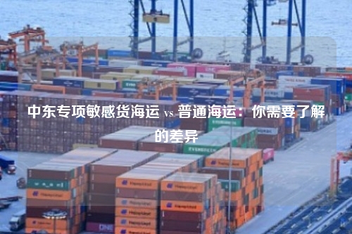 中东专项敏感货海运 vs 普通海运：你需要了解的差异