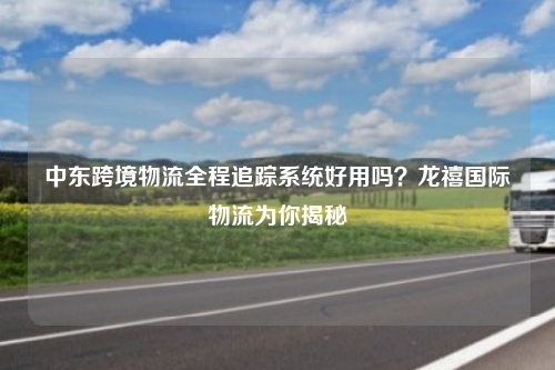 中东跨境物流全程追踪系统好用吗？龙禧国际物流为你揭秘