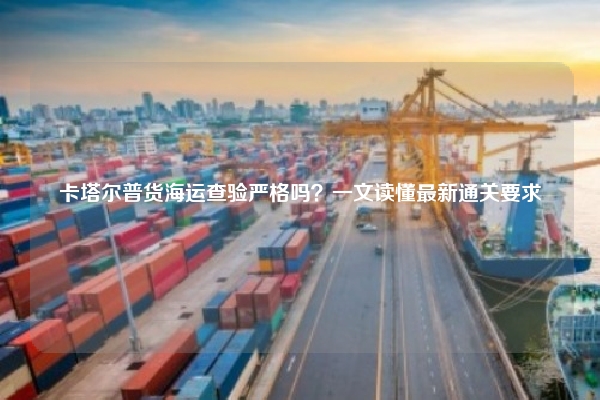 卡塔尔普货海运查验严格吗？一文读懂最新通关要求
