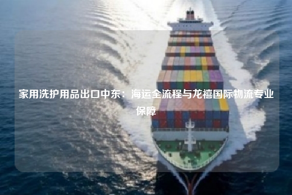 家用洗护用品出口中东：海运全流程与龙禧国际物流专业保障