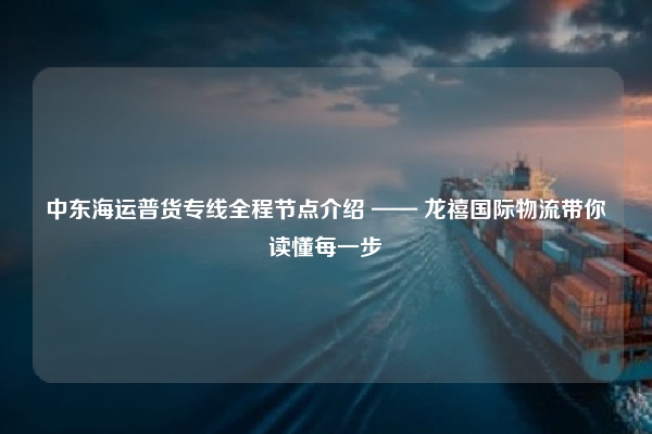 中东海运普货专线全程节点介绍 —— 龙禧国际物流带你读懂每一步