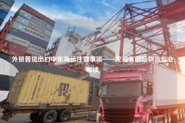 外贸普货出口中东海运注意事项——龙禧客国际物流专业解读