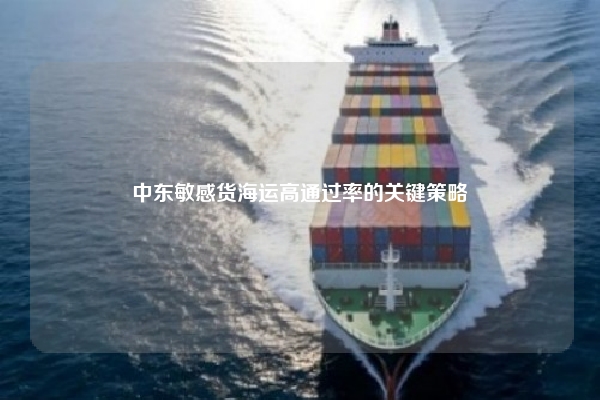 中东敏感货海运高通过率的关键策略