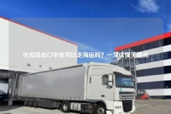 化妆品出口中东可以走海运吗？一文读懂关键点