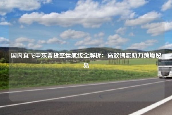 国内直飞中东普货空运航线全解析：高效物流助力跨境贸易
