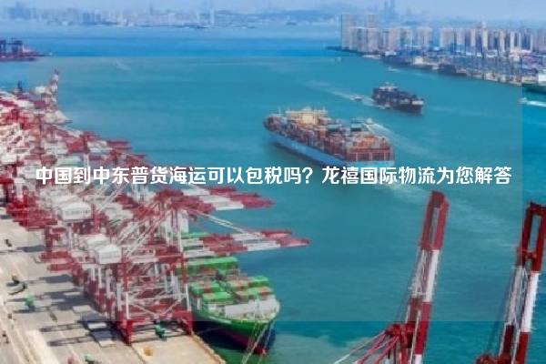 中国到中东普货海运可以包税吗？龙禧国际物流为您解答