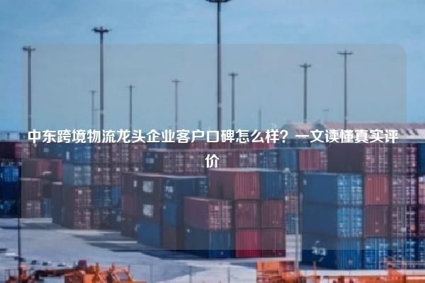 中东跨境物流龙头企业客户口碑怎么样？一文读懂真实评价